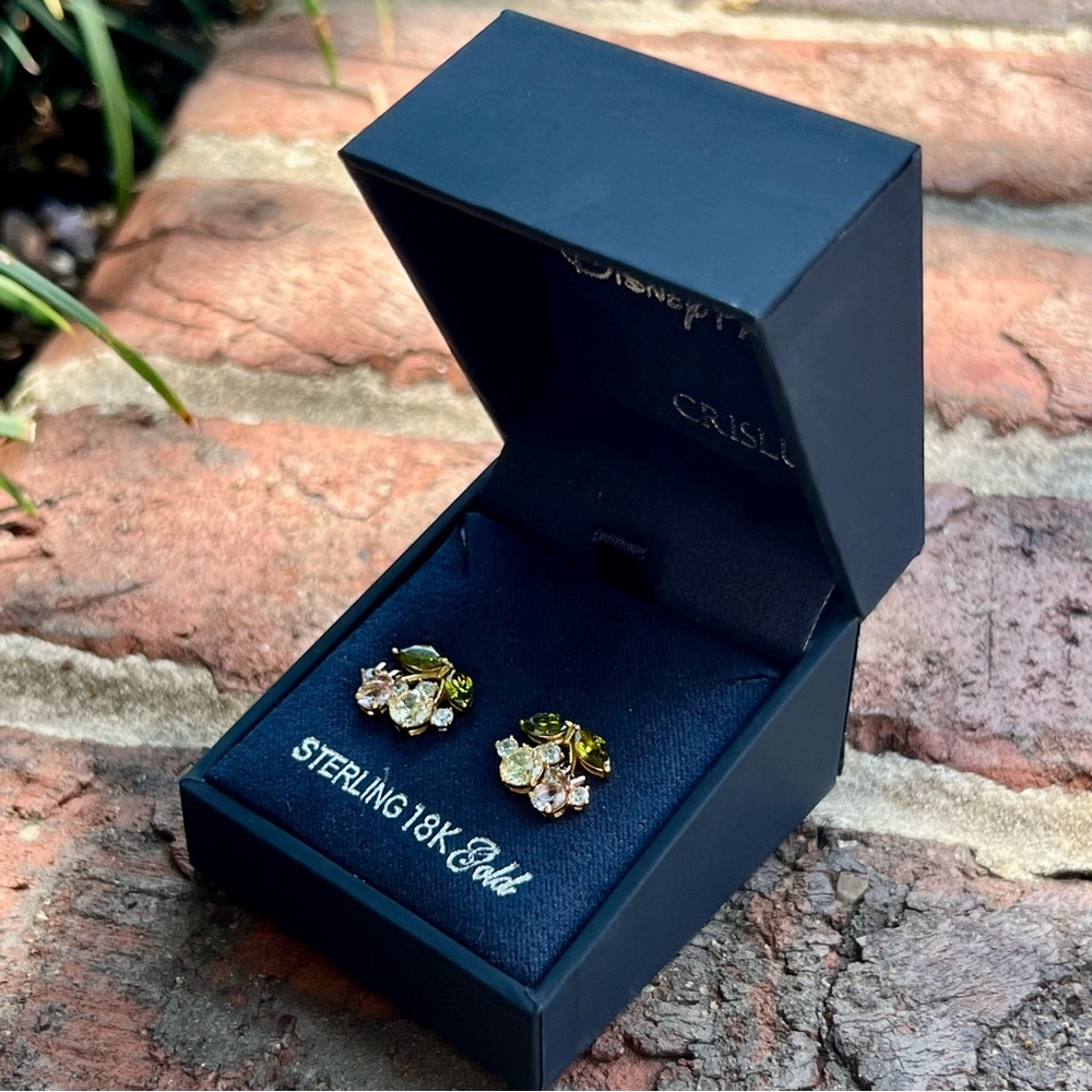 CRISLU Mickey & Minnie Springtime Cherry Fruit Earrings (Trunk Show Exclusive)